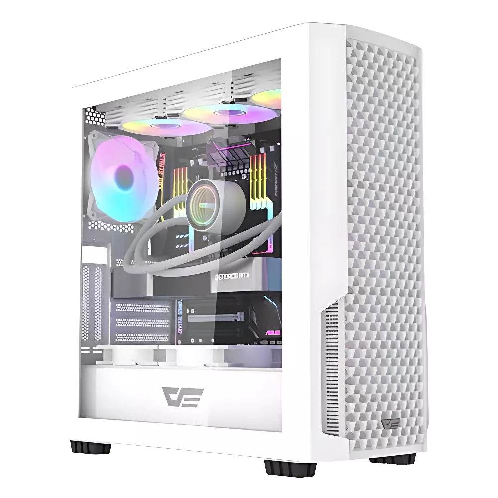 DarkFlash DF2100 | ATX White Gaming Case in Qatar